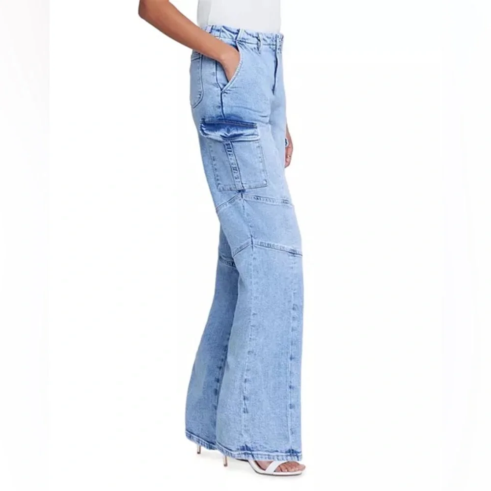 L’Agence Brewer Brooklyn High Rise Utility Wide Leg Jeans - Picture 2 of 9